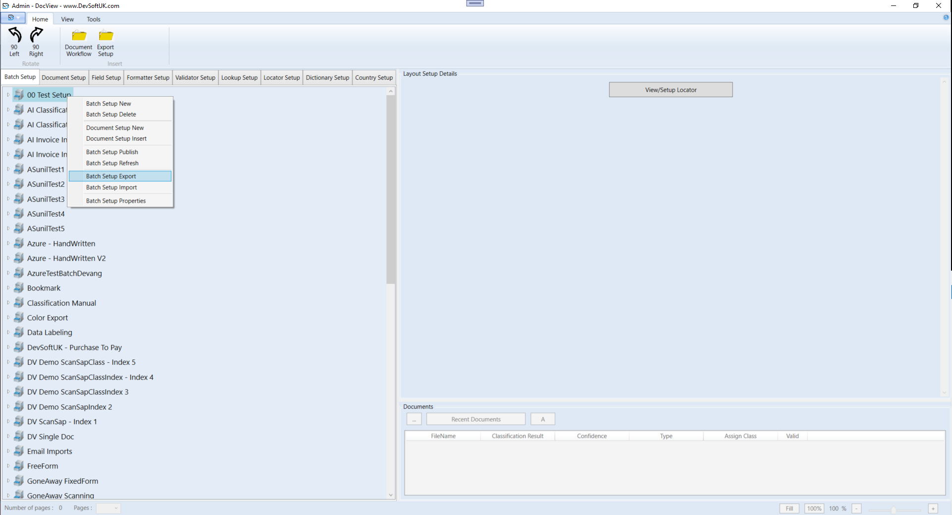 Admin Setup