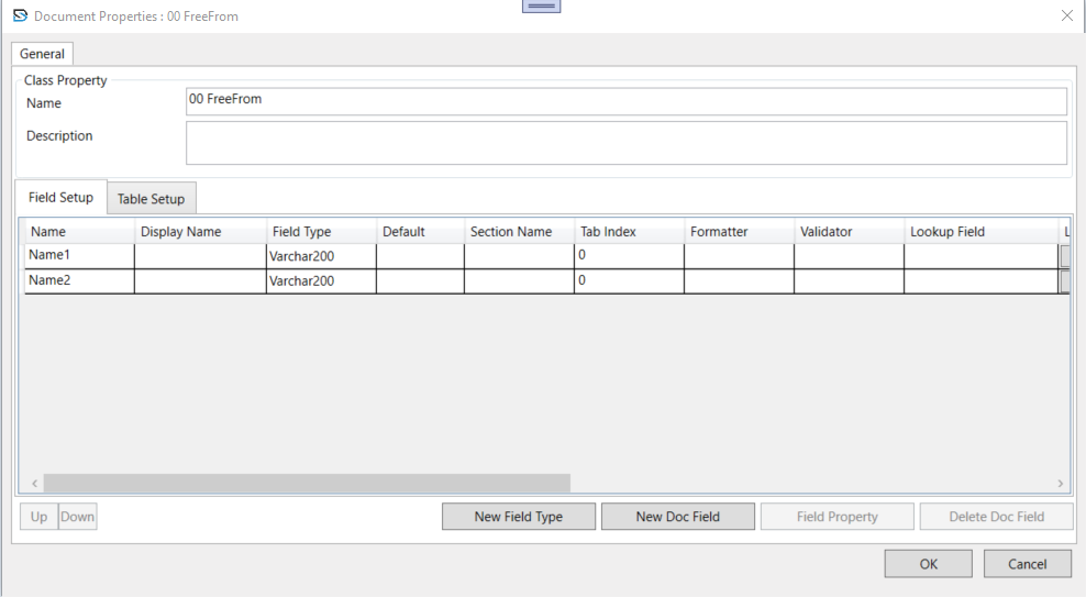 Batch Setup General