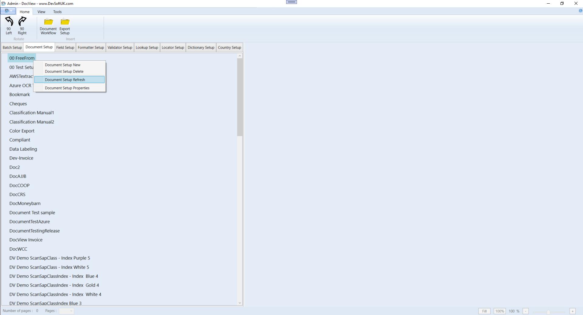 Admin Setup