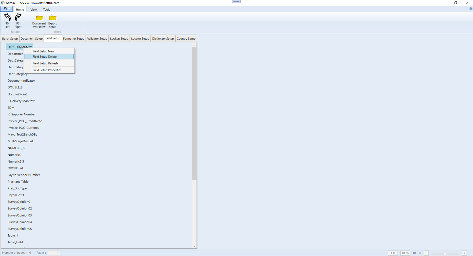 Admin Setup