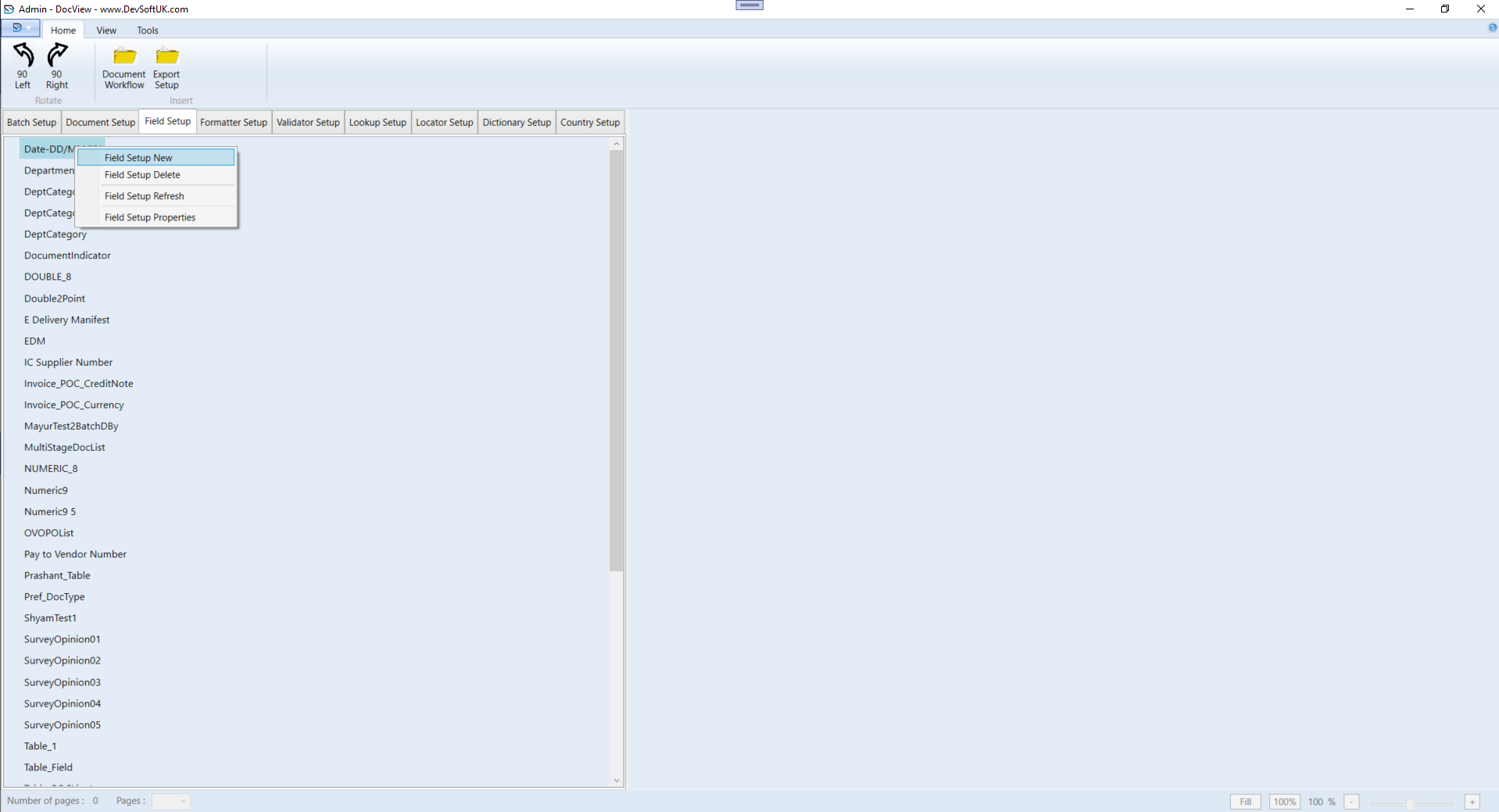 Admin Setup
