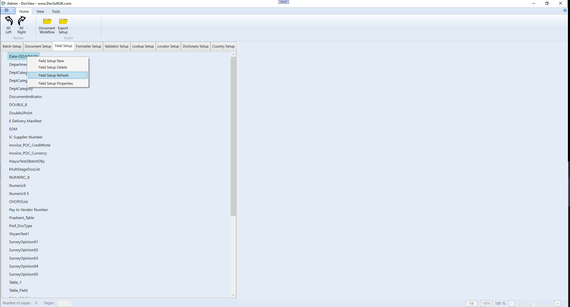 Admin Setup