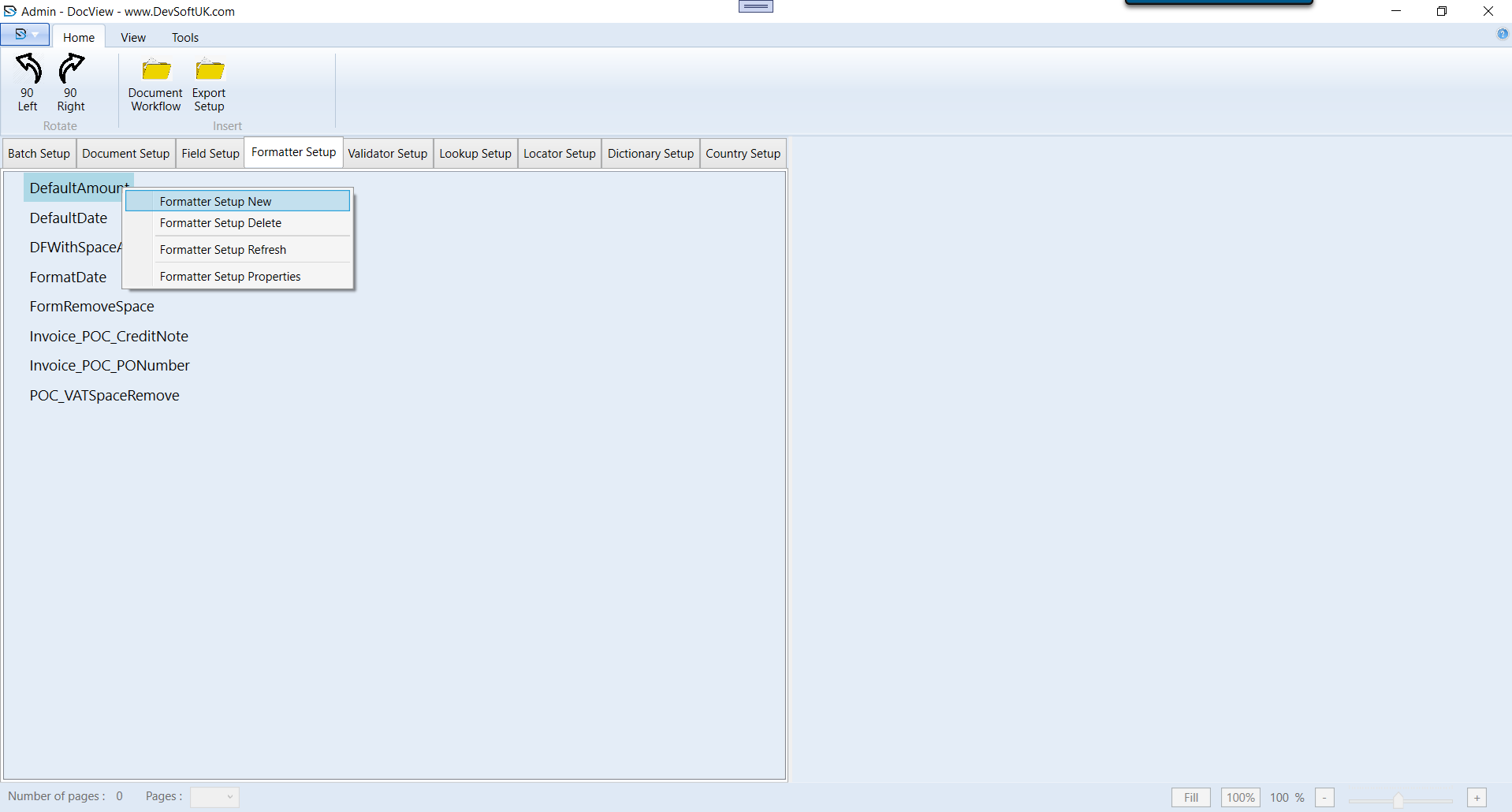 Admin Setup