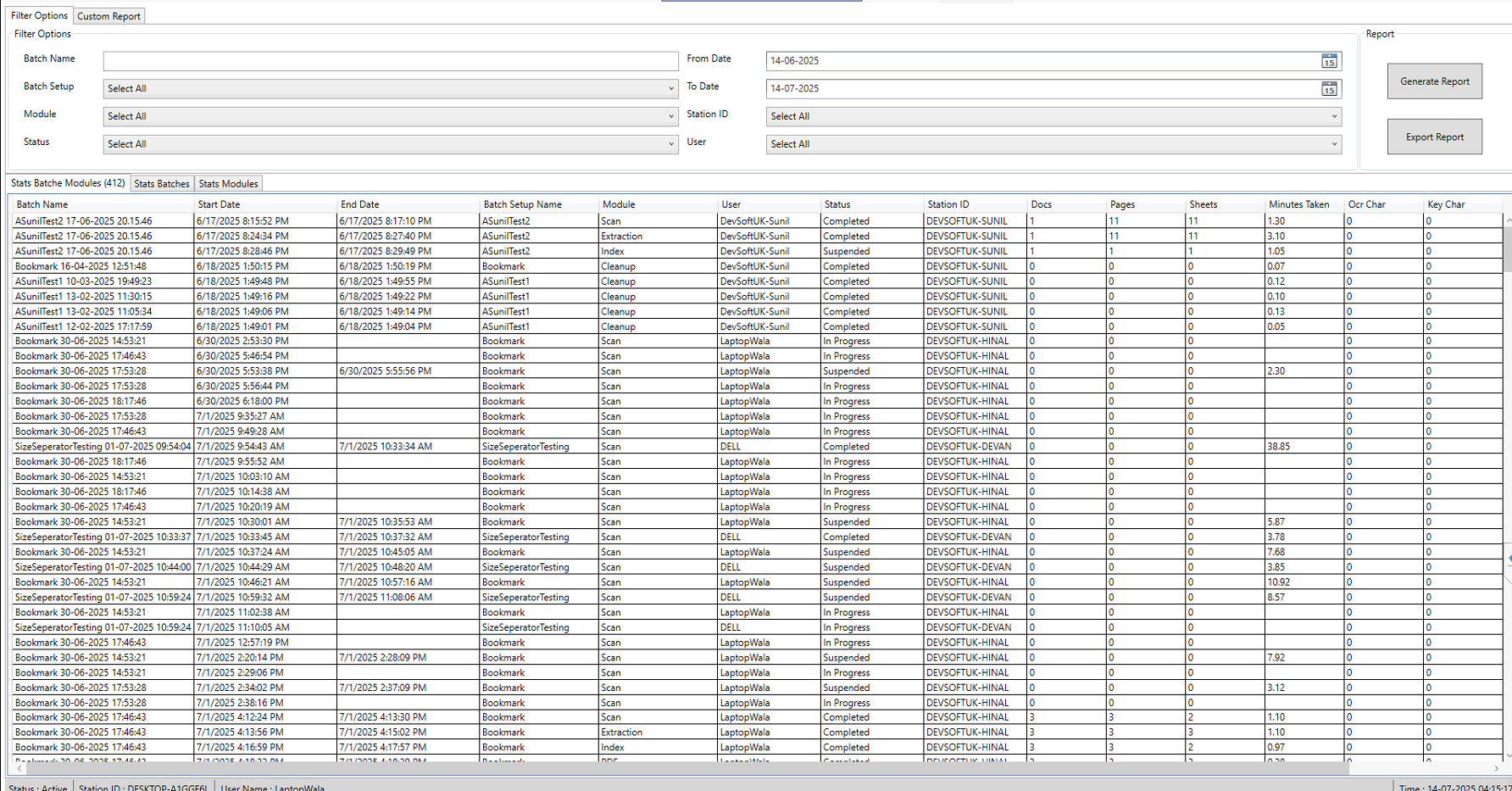 Input Config