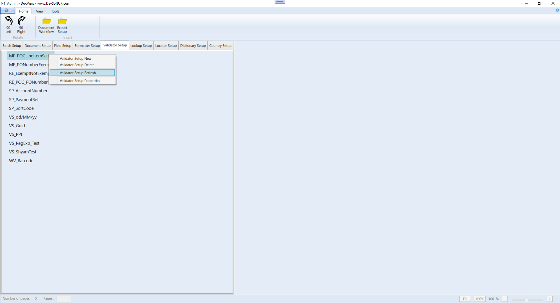 Refresh Validator Setup