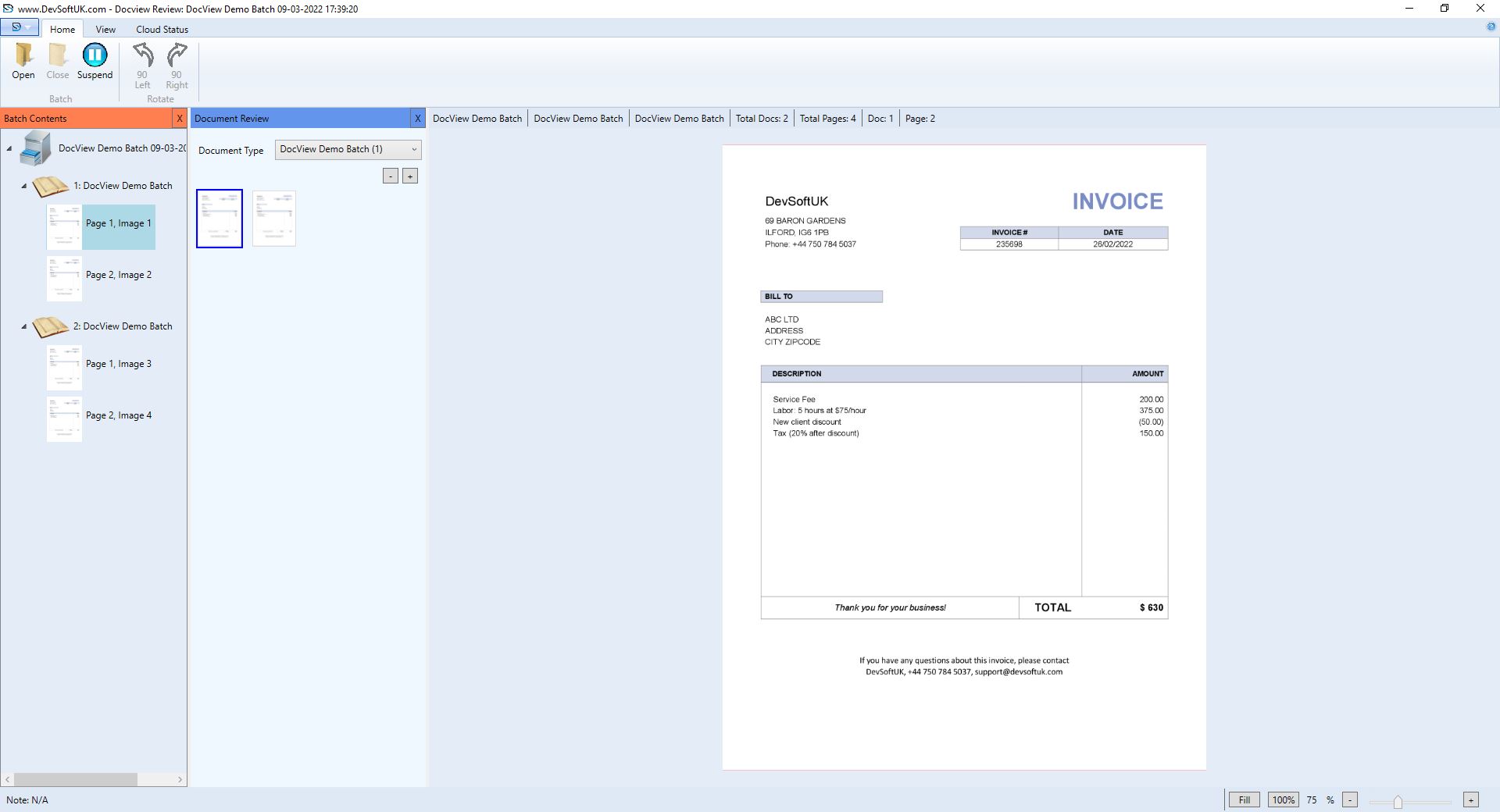 Review View Tab Screenshot