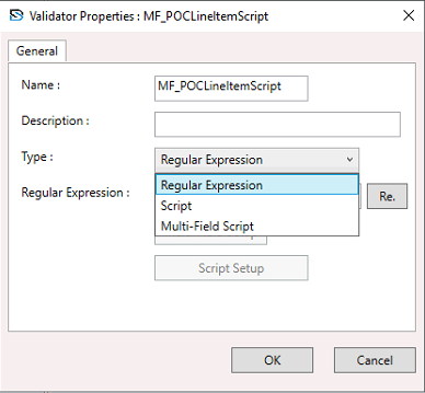Validator Setup Properties